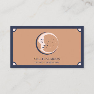 Himmlische spirituelle Mond Sterne Astrologie Boho Visitenkarte