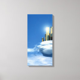 Himmlische Stadt 1-3 Leinwanddruck