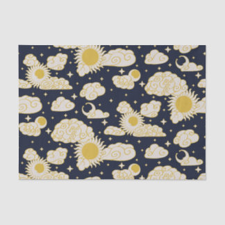 Himmlische Toile-Gravur (Mitternachtsherd) Seidenpapier