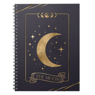 Himmlische Träume - Mond Tarotkarte Notizblock