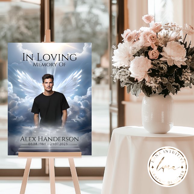 Himmlische Treppe mit Angel-Memorial Poster (Von Creator hochgeladen)