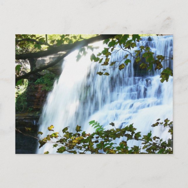Himmlische Wasserfall-Postkarte Postkarte (Vorderseite)