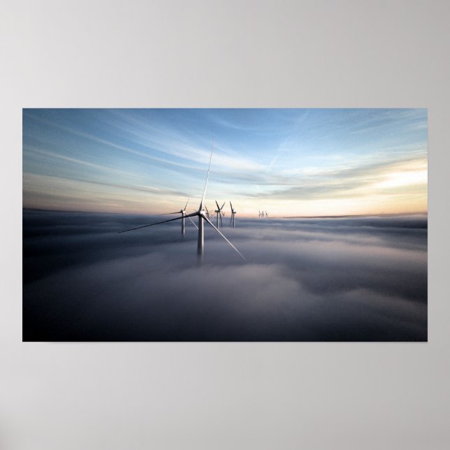 Himmlische Windwolke Poster (Vorne)