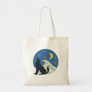Himmlische Wolf Mystische Kunst Tragetasche