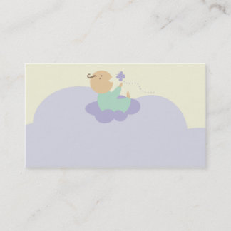 himmlische Wolkenbabyprodukt-Geschäftskarte Visitenkarte