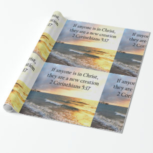 HIMMLISCHEN 2 CORINTHIANS 5:17 FOTO-DESIGN GESCHENKPAPIER