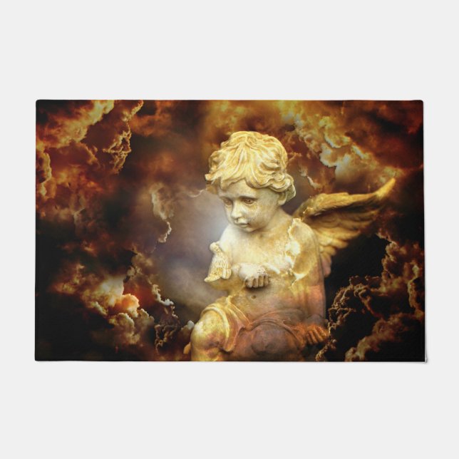 Himmlischer Angel Cherub Floor Mat Fußmatte (Vorderseite)