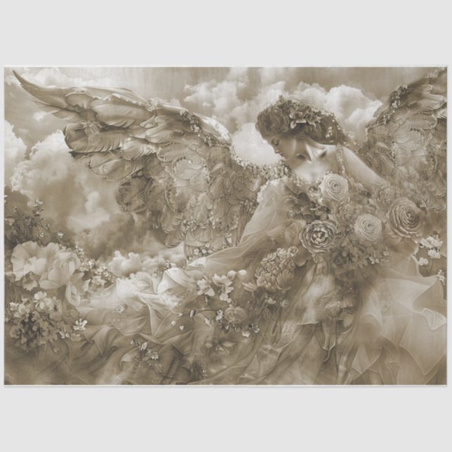 Himmlischer Angel Seidenpapier (Vorderseite)