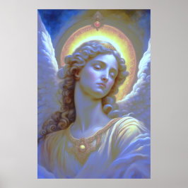 Himmlischer Engel im Glanz des göttlichen des Lich Poster