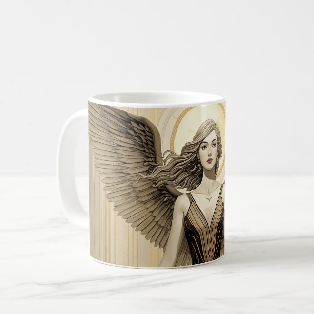 Himmlischer Engel Kaffeetasse (Vorderseite Links)