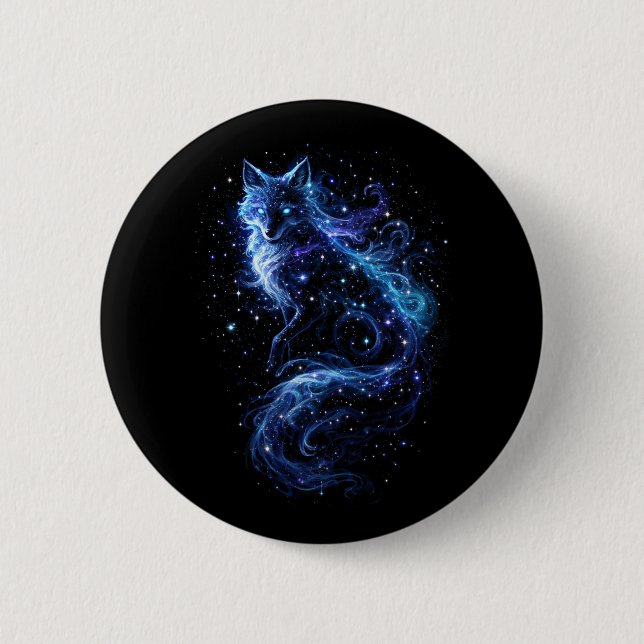 Himmlischer Fuchsgeist Button (Vorderseite)