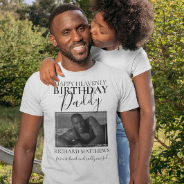 Himmlischer Geburtstag Daddy | FOTO T-Shirt