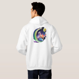 Himmlischer Halbmond: Mondgöttin & Weltraumkamel Hoodie