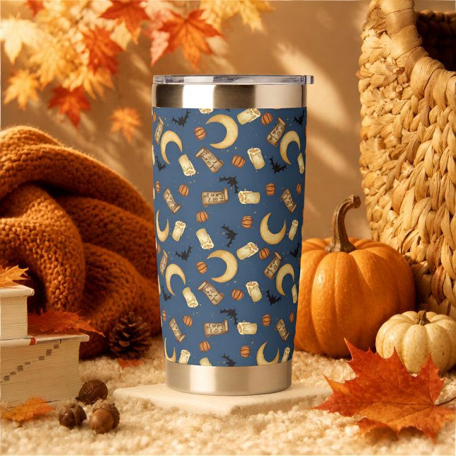 Himmlischer Halloween-Hexenmond-Thermobecher Thermobecher (Von Creator hochgeladen)
