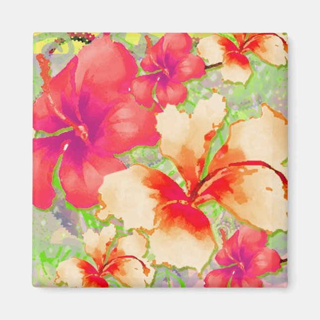 HIMMLISCHER HIBISKUS MAGNET (Vorne)