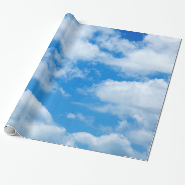 Himmlischer Himmelswolken - Hintergrund Geschenkpapier (Ungerollt)