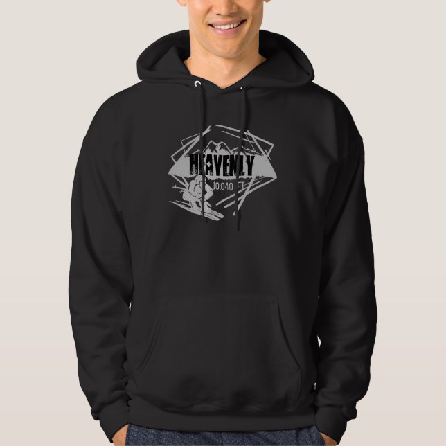 Himmlischer Kalifornien-Skiaufzug Hoodie (Vorderseite)