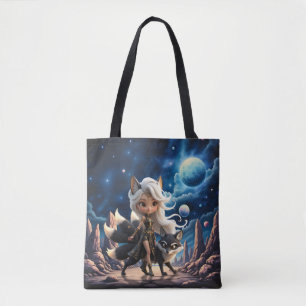 Himmlischer Kitsune – Wächter der vier Schwänze. Tasche