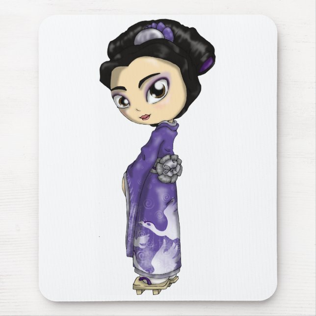 Himmlischer KräneGeisha Mousepad (Vorne)