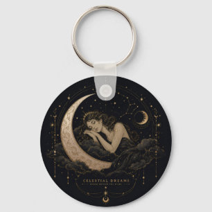 Himmlischer Luxus Mond & Sterne Charm Schlüsselanhänger