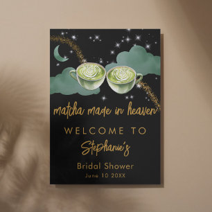 Himmlischer Mond Matcha Hochzeitsbrause Made In He Poster