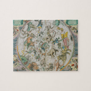 Himmlischer Planisphere, der die Zeichen des Zod