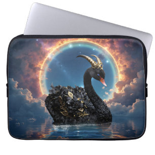 Himmlischer Schwarzschwanschutzgeist des Mondfeuer Laptopschutzhülle
