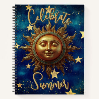 Himmlischer Sommer Feiern Sie den Sommer Notizbuch