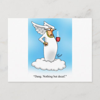 Himmlischer Spaß Angel Kaffee Cartoon Geschenk! Postkarte