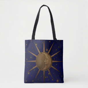Himmlischer Sun-Mond-sternenklare Nacht Tasche