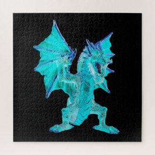 Himmlischer Türkis-Drache Fantasy-Reich-Stück