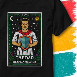 Himmlischer Vater Vater Held Vintage Tarot Rahmen T-Shirt