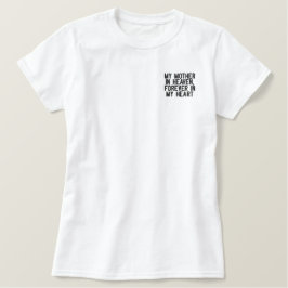 "Himmlischer Wächter: Erinnerung an Mama" Besticktes T-Shirt