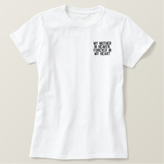 "Himmlischer Wächter: Erinnerung an Mama" Besticktes T-Shirt