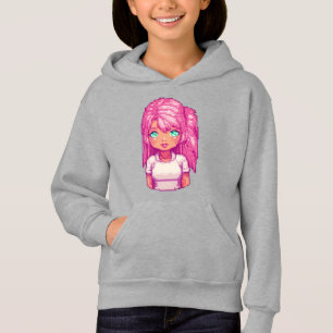 Himmlischer Wächter rosa Mädchen Hoodie