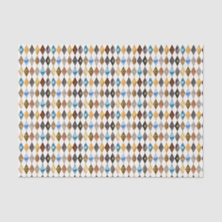 Himmlisches Aquarell-Harlekin-Diamantmuster Seidenpapier
