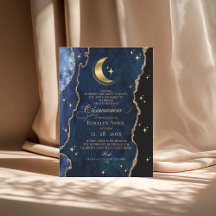 Himmlisches Blau Quinceanera Mitternachtssterne Mo