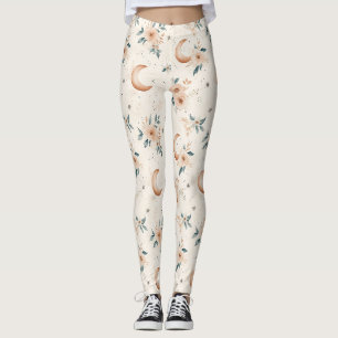 Himmlisches Blumenmuster (1) Leggings