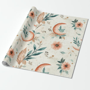 Himmlisches Blumenmuster (2) Geschenkpapier