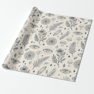 Himmlisches botanisches Muster (4) Geschenkpapier