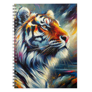 Himmlisches Brüllen – Kosmische Tiger-Vision Notizblock