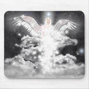 Himmlisches Engels-Weiß Mousepad