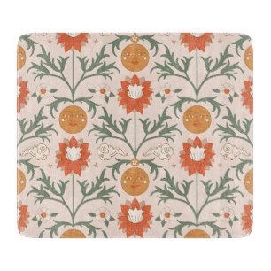 Himmlisches florales Sonnenstrahl-Musterdesign Schneidebrett