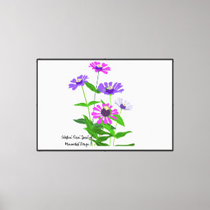 Himmlisches Florales Spirituelles Minimalistisches Leinwanddruck