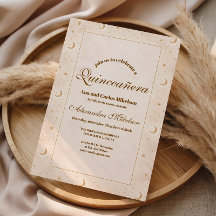 Himmlisches Gold Mond Quinceañera