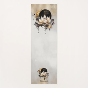 Himmlisches Gold Sonne, Mond Lotus Goldcreme Yogamatte