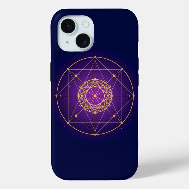 Himmlisches Heiliges Mandala – Mystische Geometrie Case-Mate iPhone Hülle (Rückseite)