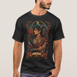 Himmlisches männliches Skorpion-Sternzeichen-Desig T-Shirt