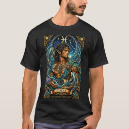 Himmlisches männliches Sternzeichen Fische-Design T-Shirt