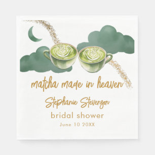 Himmlisches Mond-Matcha Hochzeitsbrause Made In He Serviette